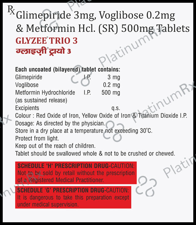 Glyzee Trio 3/500/0.2mg Tablet SR 15s