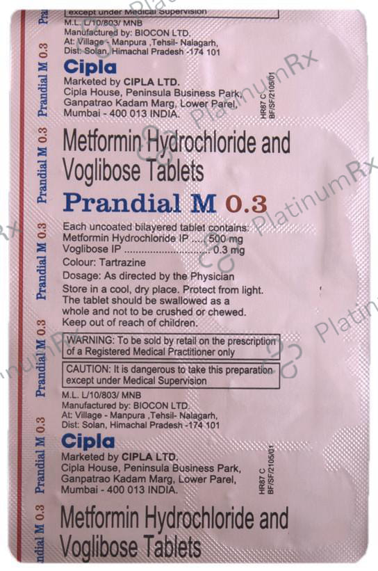 Prandial M 0.3 Tablet