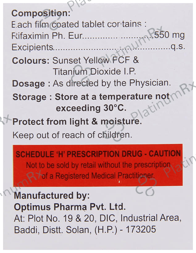 Rifaxigress 550mg Tablet 10s