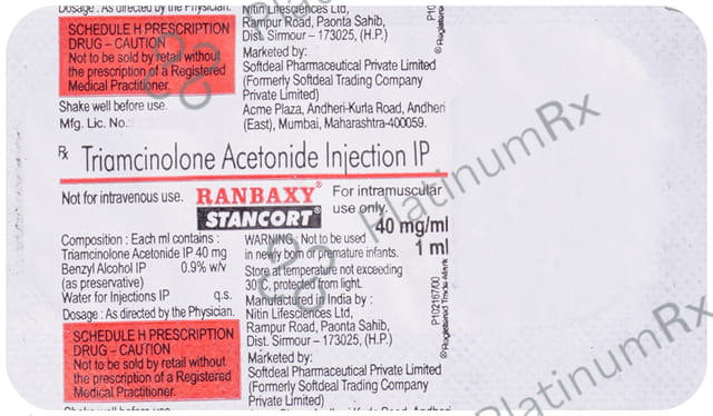 Stancort 40mg Injection