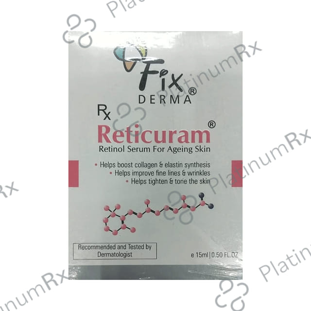 Fixderma Reticuram Retinol Serum - Reduces Fine Lines & Wrinkles