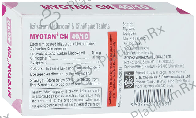 Myotan CN 40/10mg Tablet 10s