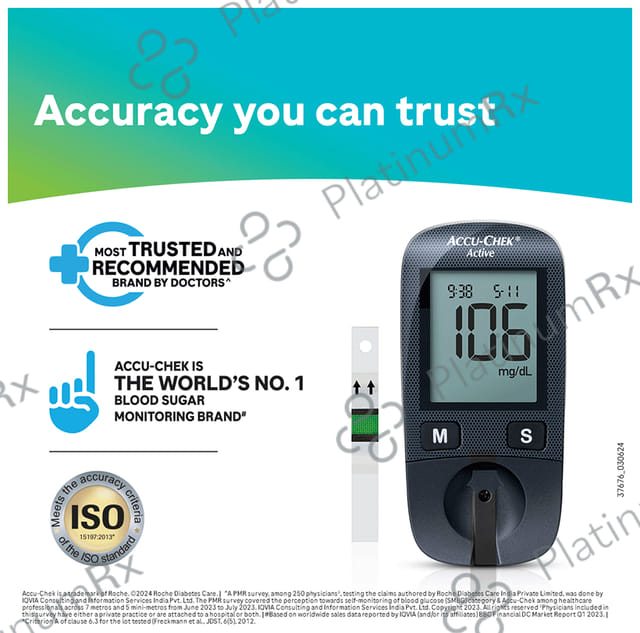 Accu Chek Active Test Strip (Only Strips) 100s
