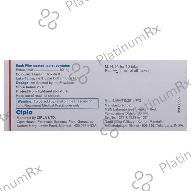 Febucip 80 Tablet