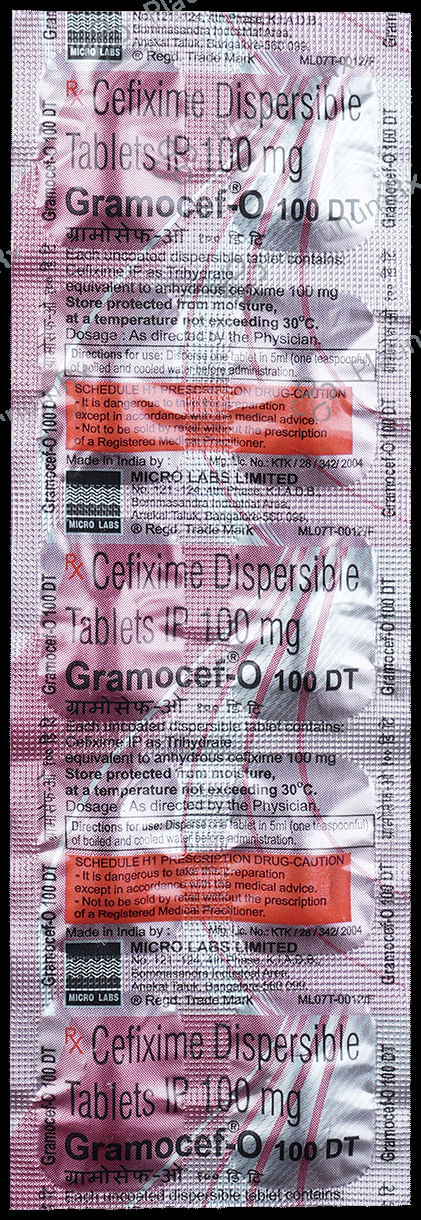 Gramocef O DT 100mg Tablet 10s