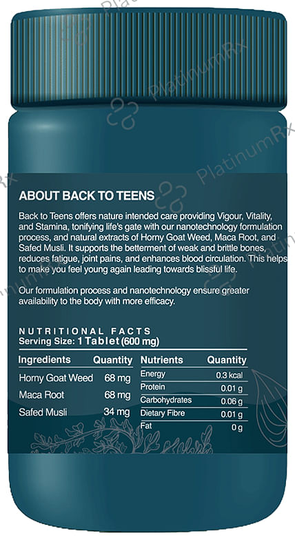 Zeroharm Sciences Back to Teens Tablet