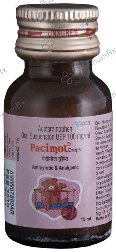 Pacimol 100mg Drops 15ml