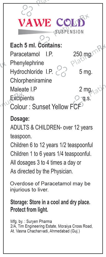 Vawe Cold Oral Suspension