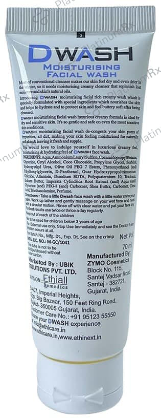 DWash Moisturising Facial Wash