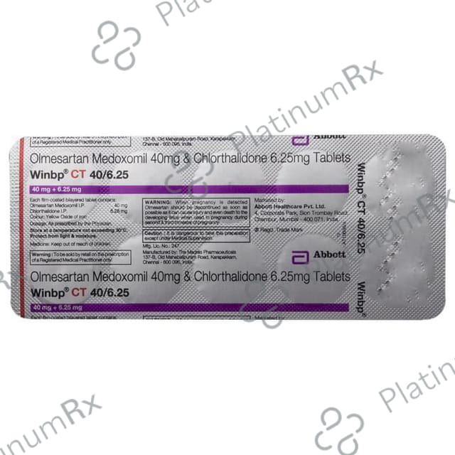 Winbp CT 40/6.25mg Tablet 10s