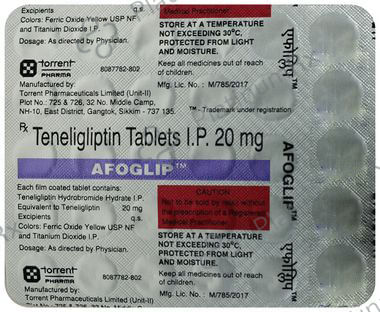 Afoglip 20mg Tablet 30s