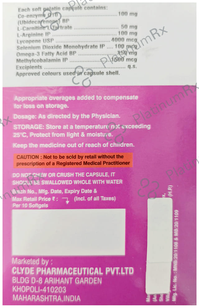 Pregalyde Q10 Capsule 10s