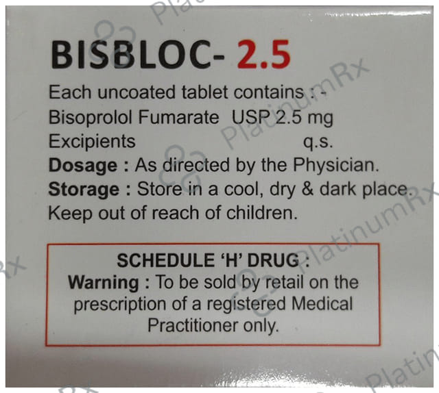 Bisbloc 2.5mg Tablet 10s