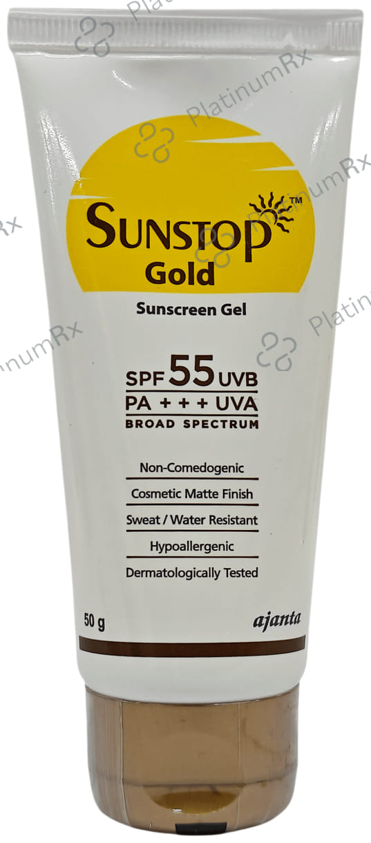 Sunstop Gold Sunscreen SPF 55 PA+++ Gel 50gm
