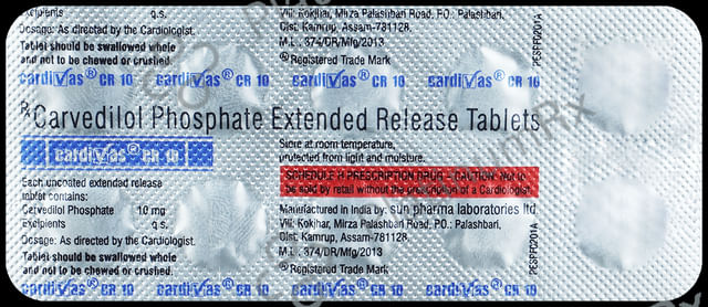 Cardivas CR 10mg Tablet 10s