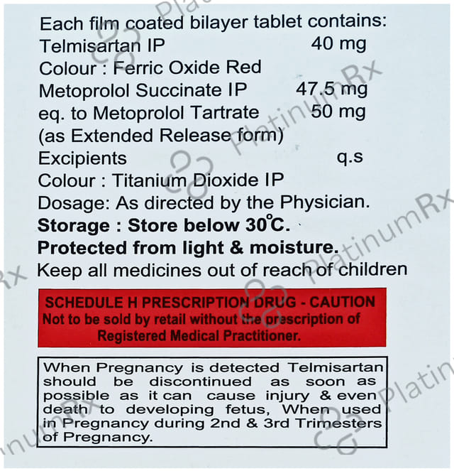 Telangle Beta 50/40mg Tablet ER 10s