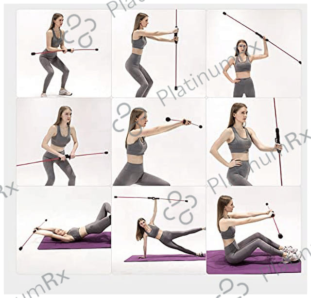 Healthcave Fitness Exercise Flexi Arms Shoulders and Abdominal Muscles Workouts Bar 1s