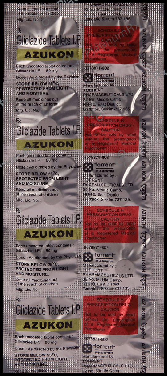 Azukon 80mg Tablet 10s