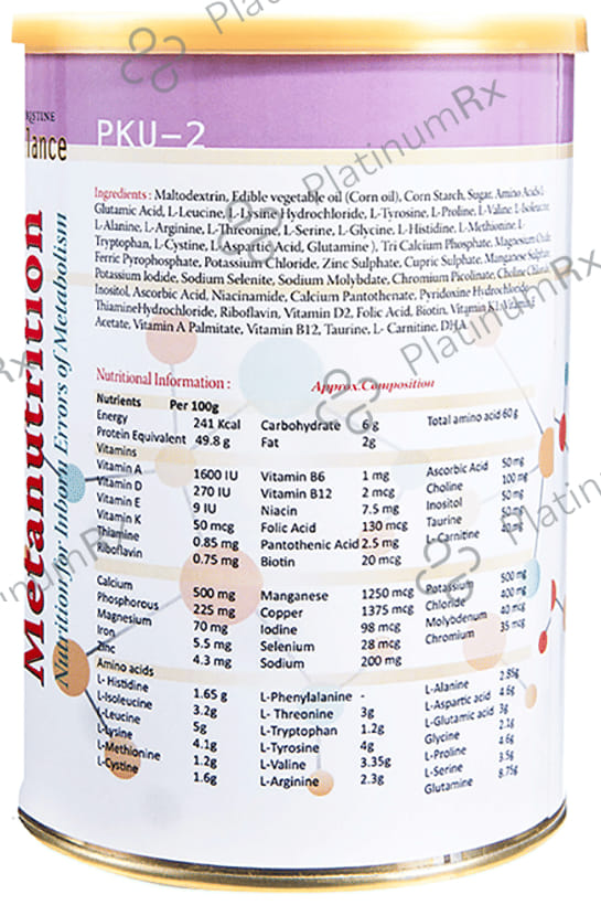 Pristine Balance Metanutrition PKU 2 (3 Years & Above) for Metabolism - Flavour Powder Chocolate