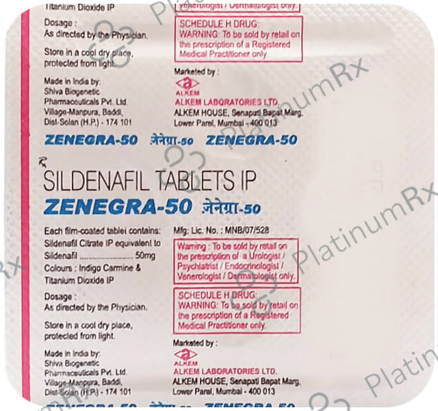 Zenegra 50mg Tablet