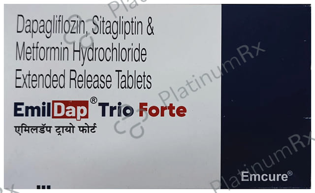 Emildap Trio Forte 10/1000/100mg Tablet ER 10s