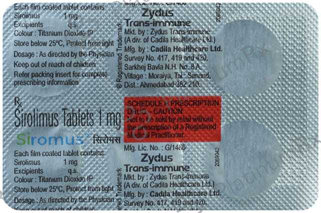 Siromus 1mg Tablet 6s