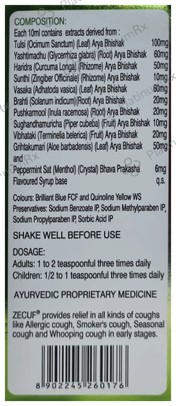 Zecuf Syrup 100ml
