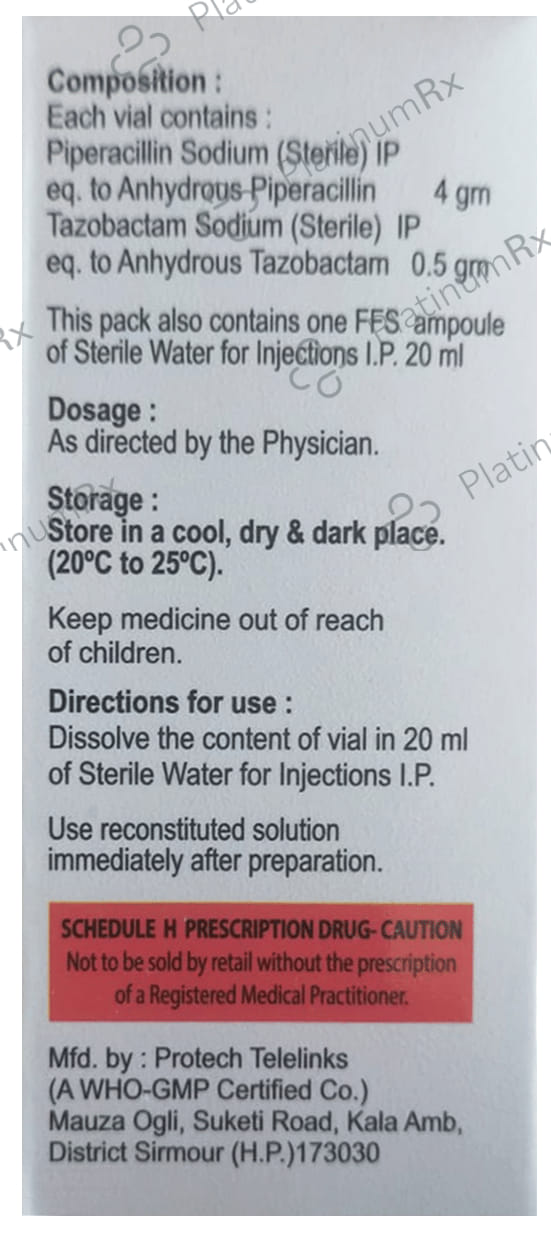 Zoetaz 4000/500mg Injection 1s
