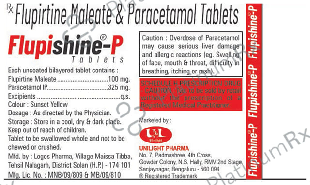 Flupishine P 100/325mg Tablet 10s