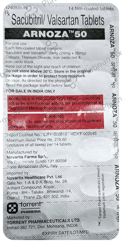 Arnoza 50mg Tablet 14s