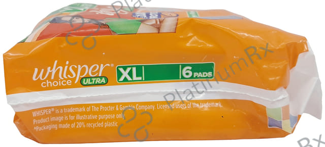 Whisper Choice Ultra Sanitary Pads XL 6 pads
