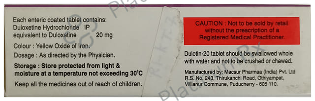 Dulotin 20mg Tablet 10s