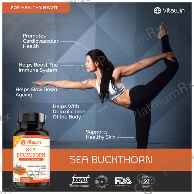 Vitawin Sea Buckthorn 500mg Vegetarian Capsule