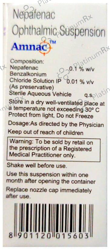 Amnac Opthalmic Suspension 5ml