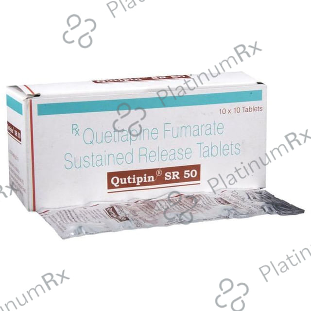 Qutipin SR 50mg Tablet PR 10s