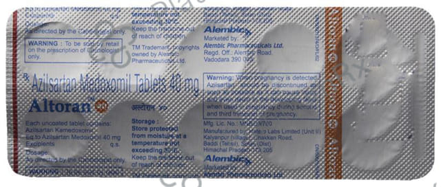 Altoran 40mg Tablet 10s