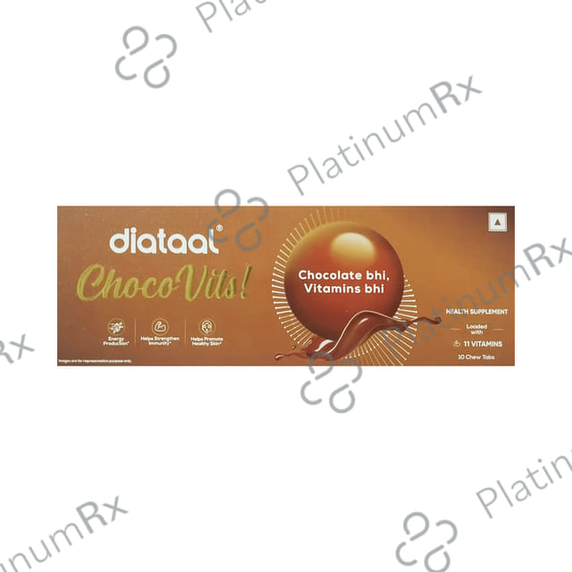 Diataal Choco Vits Chewable Tablet 10s