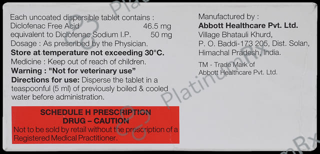 Zobid D 50mg Tablet DT 10s