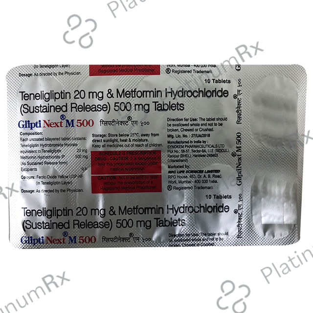 Glipti Next M 500 Tablet SR