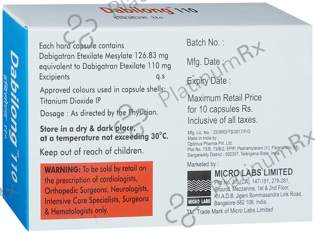 Dabilong 110mg Capsule