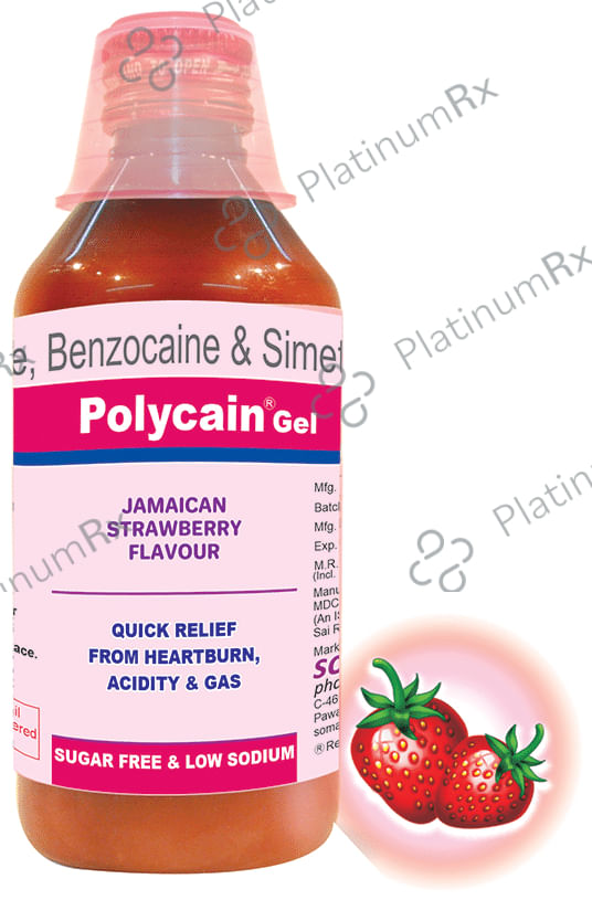 Polycain Oral Gel Jamaican Strawberry