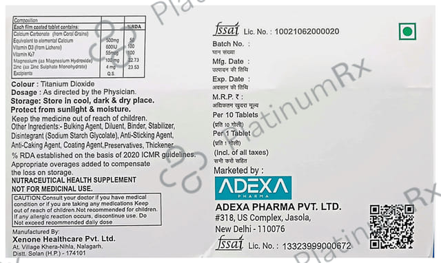 Dexacal D3 Tablet 10s