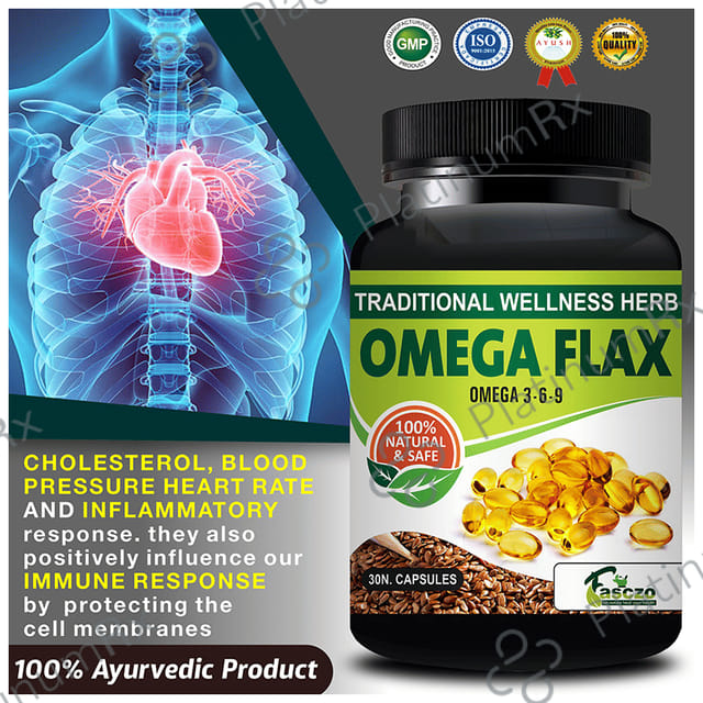 Fasczo Omega Flax 500mg Capsule 30s