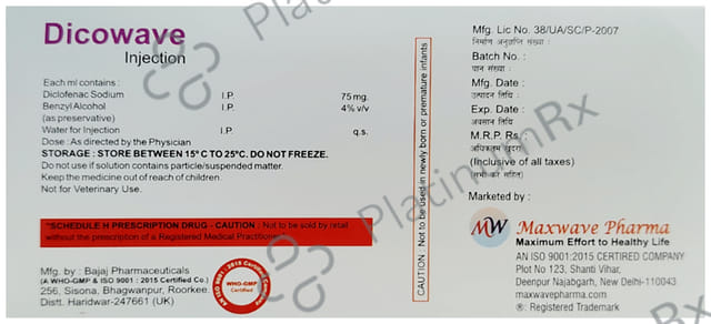 Dicowave 75mg Injection 1ml
