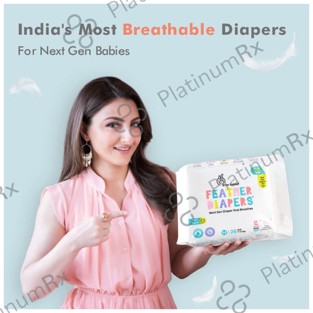 R for Rabbit Feather Pant Style Diapers Medium 26 diapers