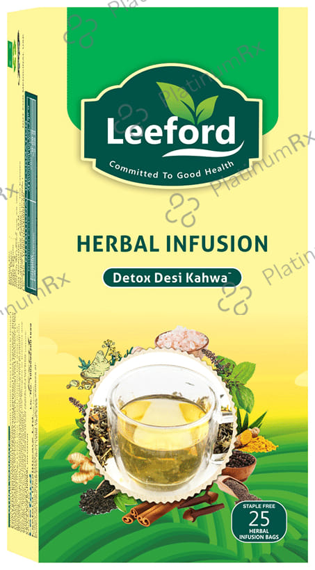 Leeford Herbal Infusion Detox Desi Kahwa Tea Bag Tea Bag