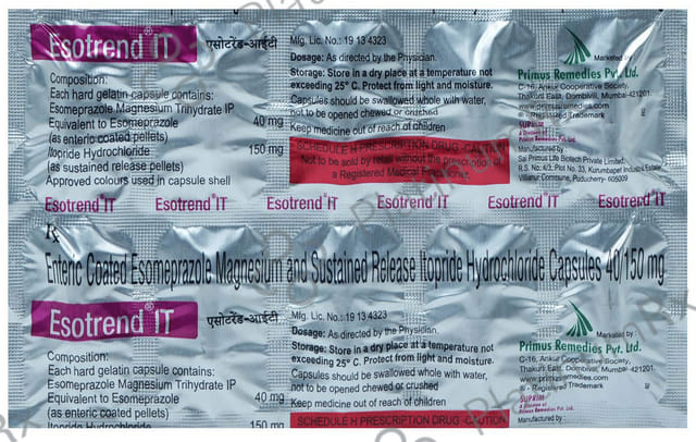 Esotrend IT 40/150mg Capsule 10s