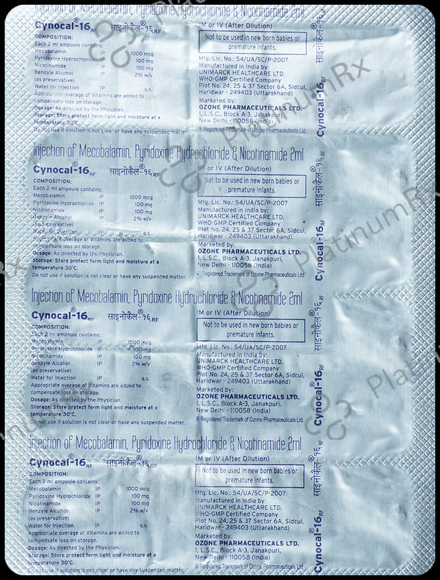 Cynocal 16 Injection 5X2ml 5s