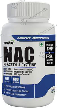 Nutrija NAC N-Acetyl-L-Cysteine 600mg Capsule