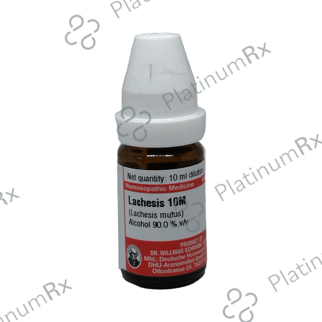 Dr Willmar Schwabe Germany Lachesis Mutus Dilution 10M